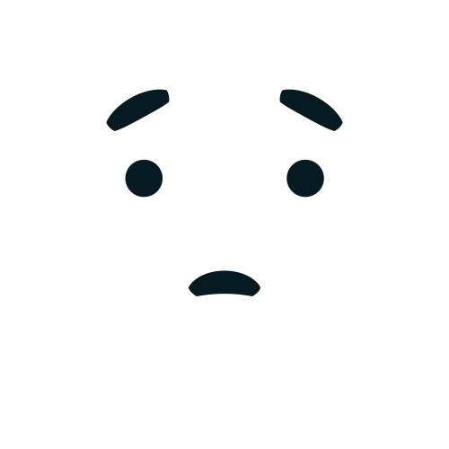 Worried Face Emoticon Design