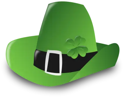 Green Festive Hat with Shamrock for St. Patrick&#039;s Day