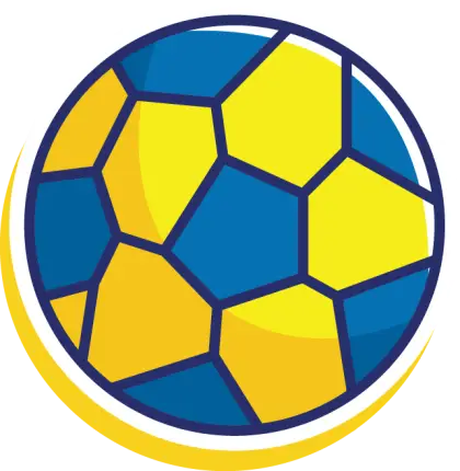 Blue and Yellow Soccer Ball