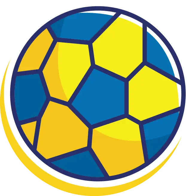 Blue and Yellow Soccer Ball
