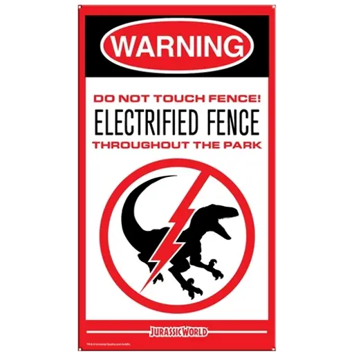 Warning Sign for Electrified Fence
