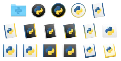 Python Programming Language Icons
