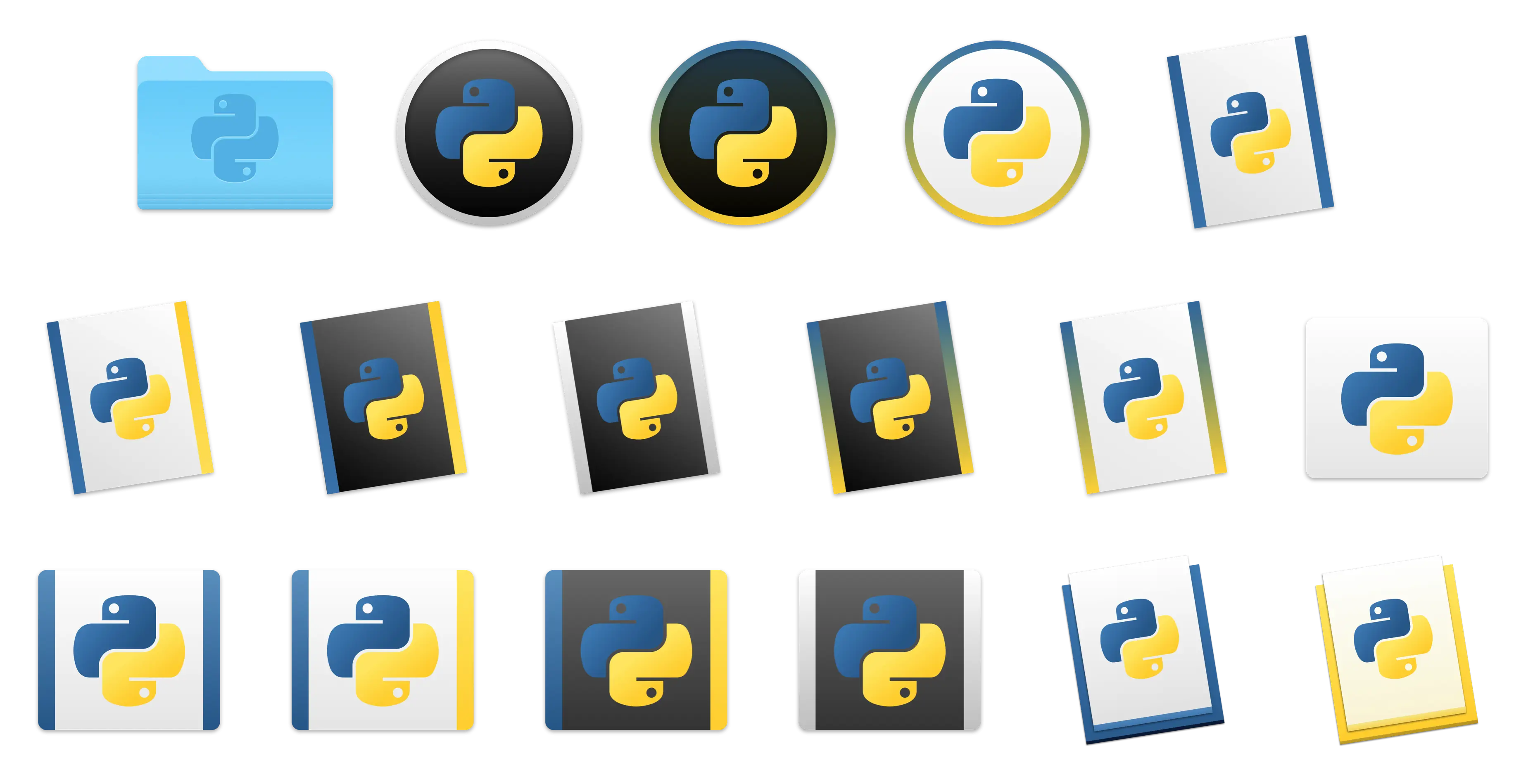 Python Programming Language Icons