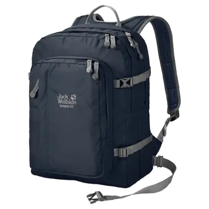 Black Durable Backpack with Multiple Compartments