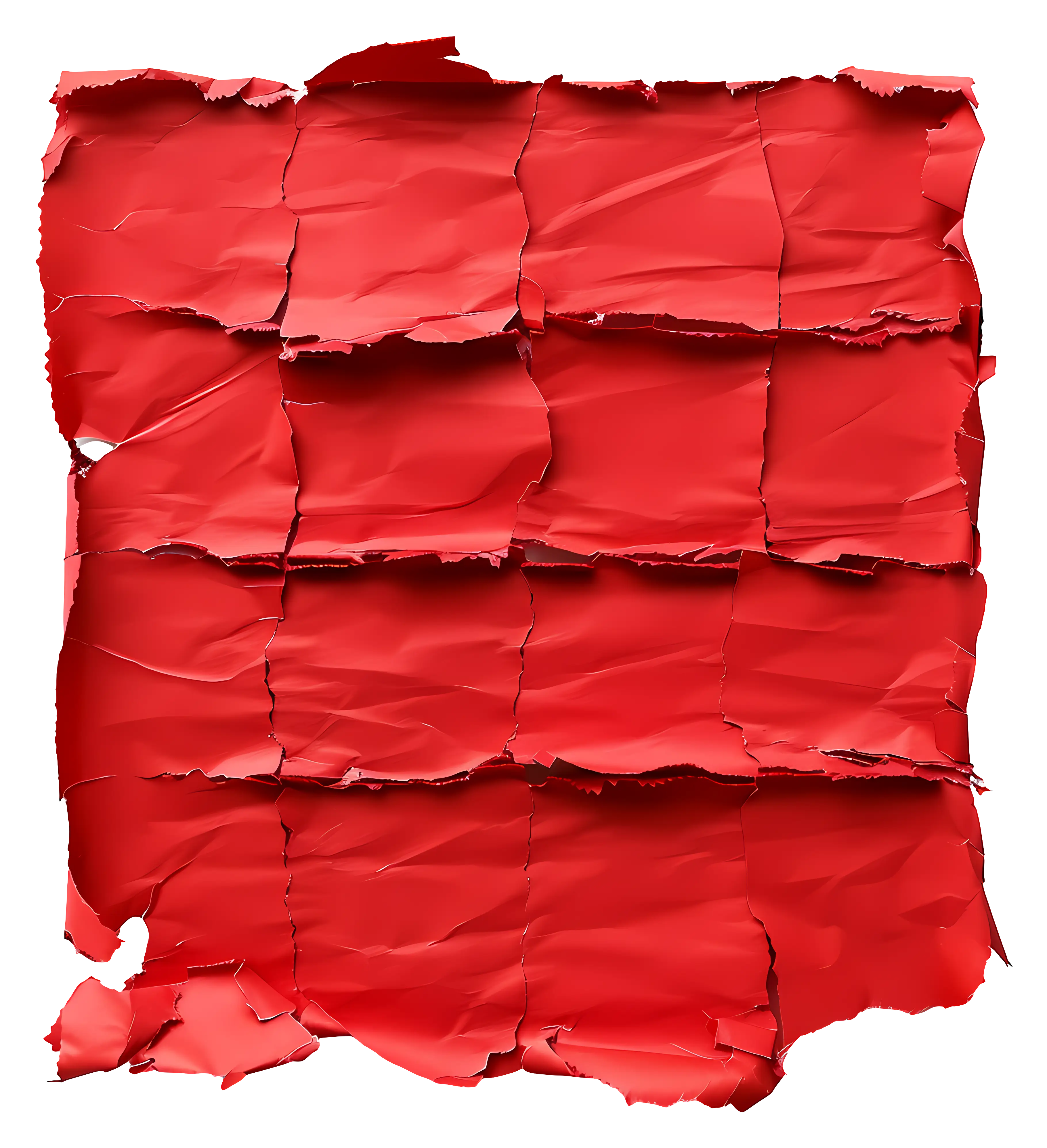 Crumpled Red Paper Texture Background
