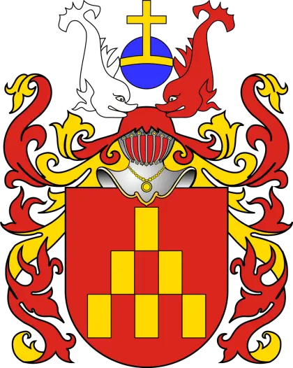 Decorative Heraldic Family Crest