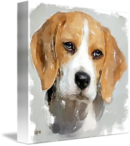 Beagle Dog Portrait Painting