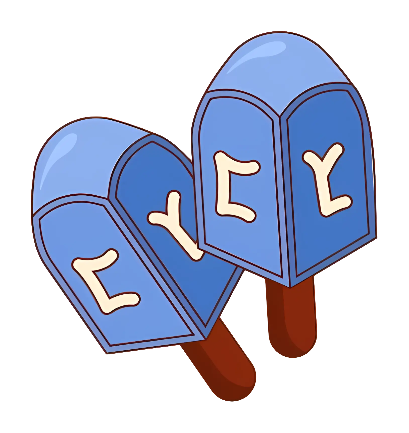Blue Dreidels for Hanukkah