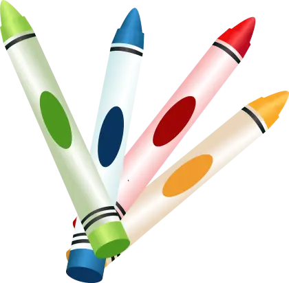 Colorful Crayons for Drawing