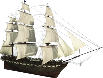 Detailed Sailing Ship Illustration