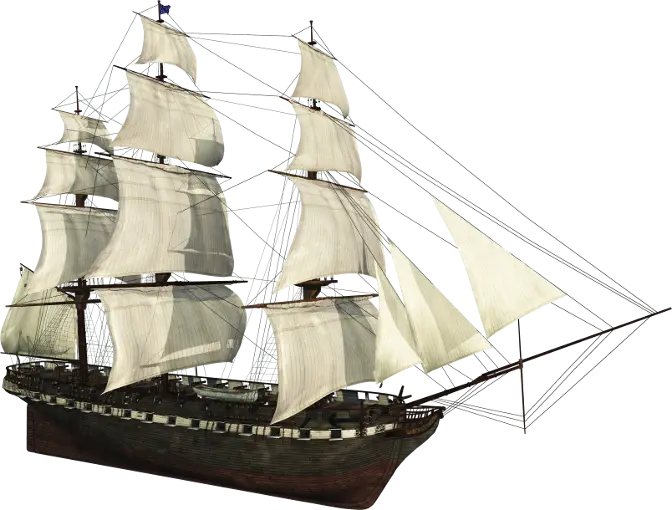 Detailed Sailing Ship Illustration