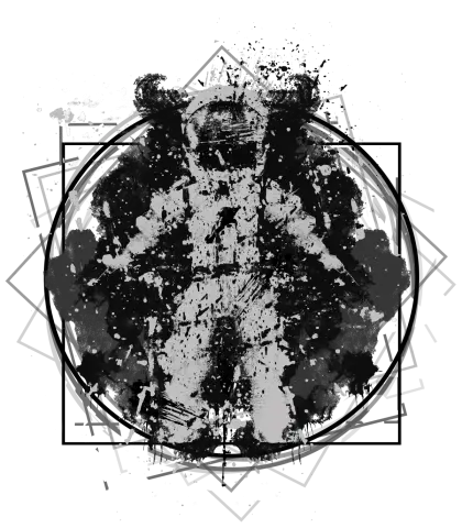 Abstract Inkblot Rorschach Test