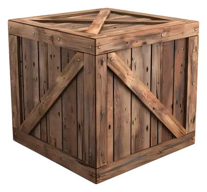 Sturdy Wooden Crate for Storage