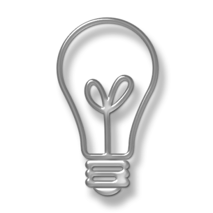 Wireframe Light Bulb Icon