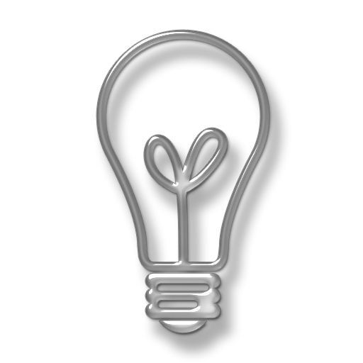 Wireframe Light Bulb Icon