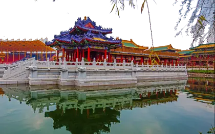 Traditional Temple by Water