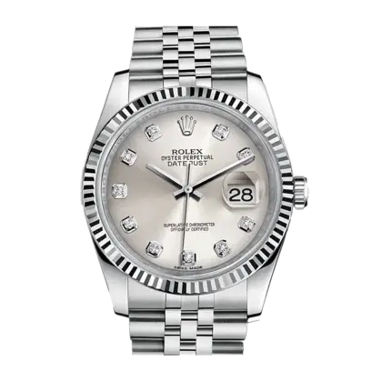 Luxury Silver Designer Wristwatch