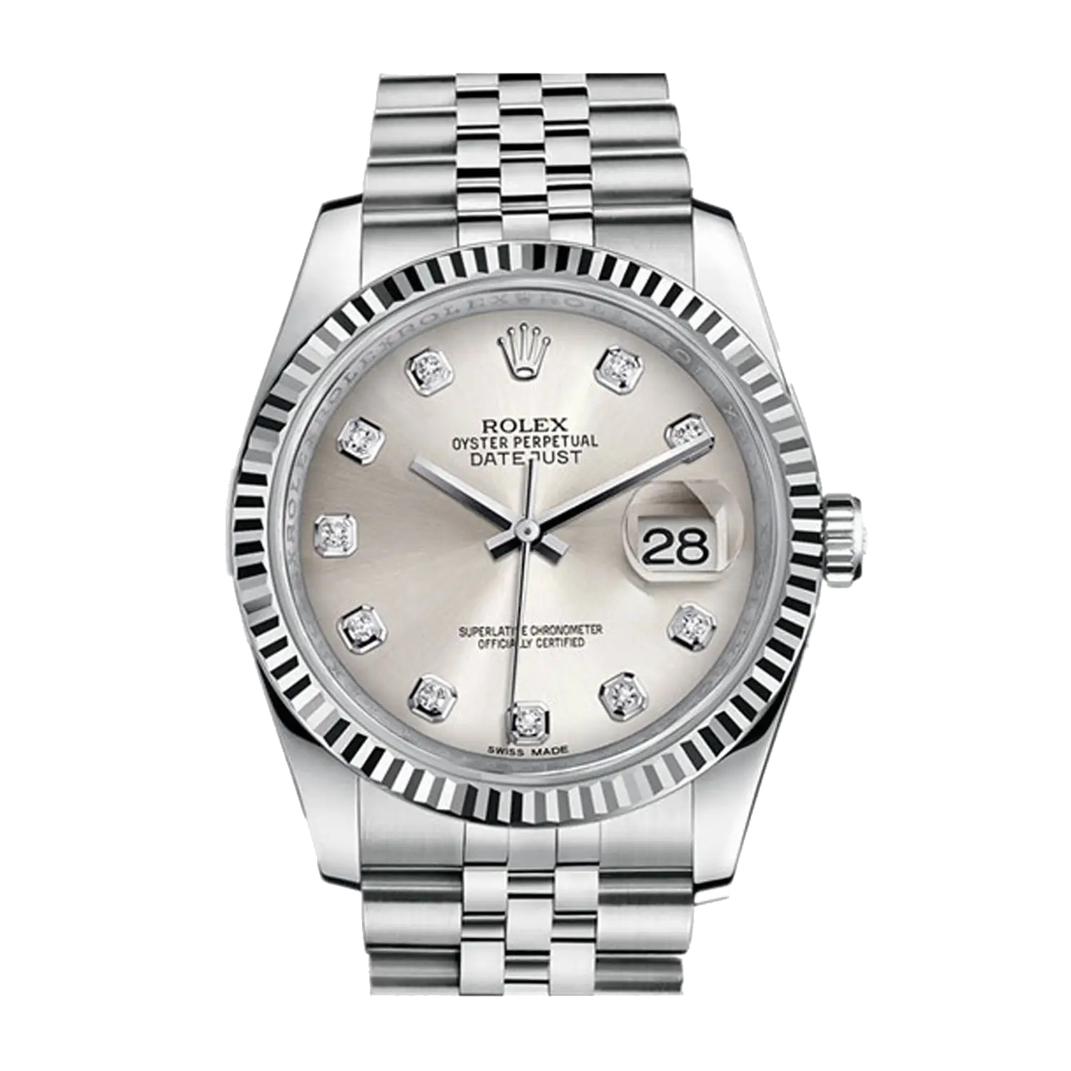 Luxury Silver Designer Wristwatch