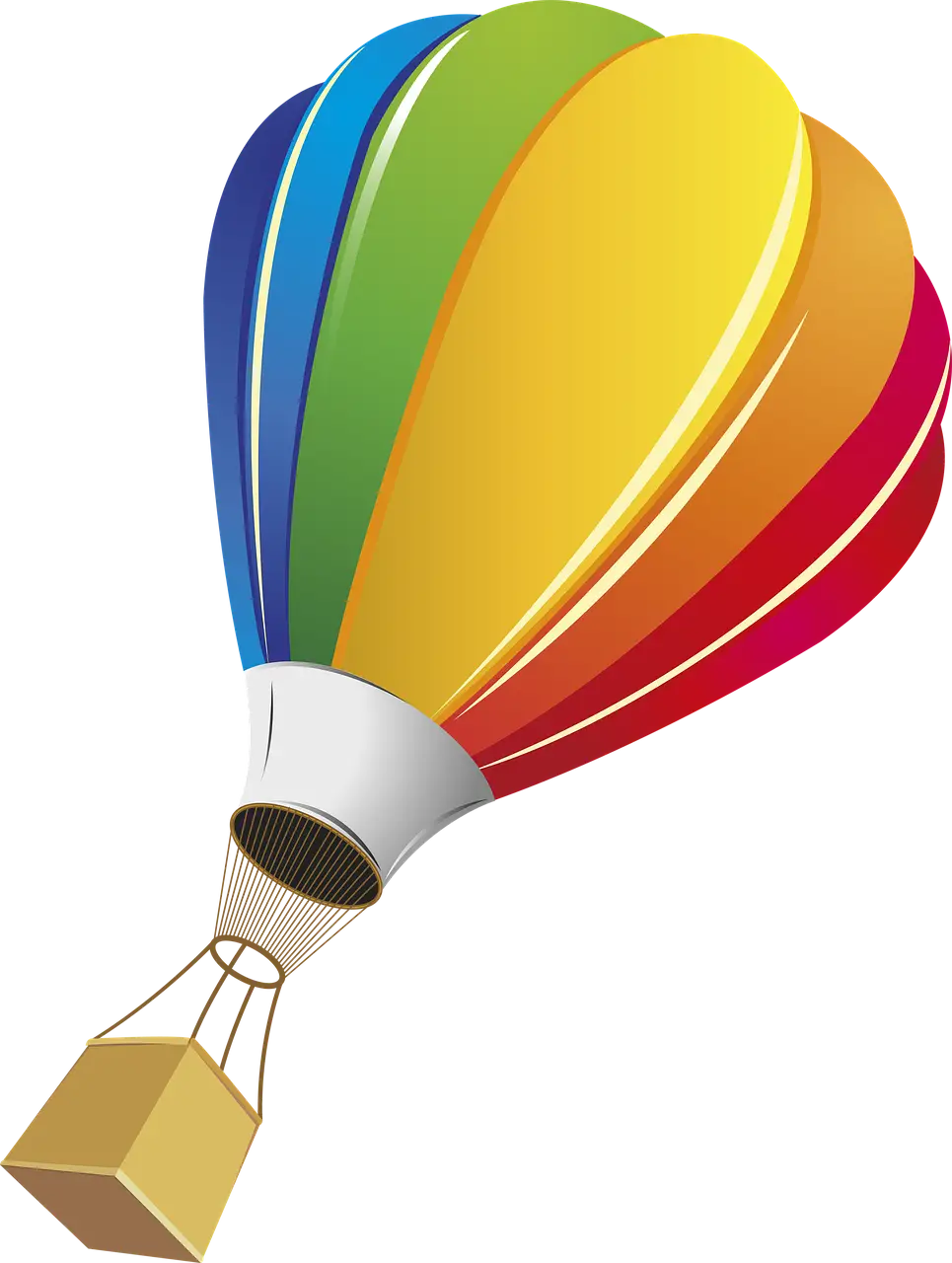 Colorful Hot Air Balloon Illustration