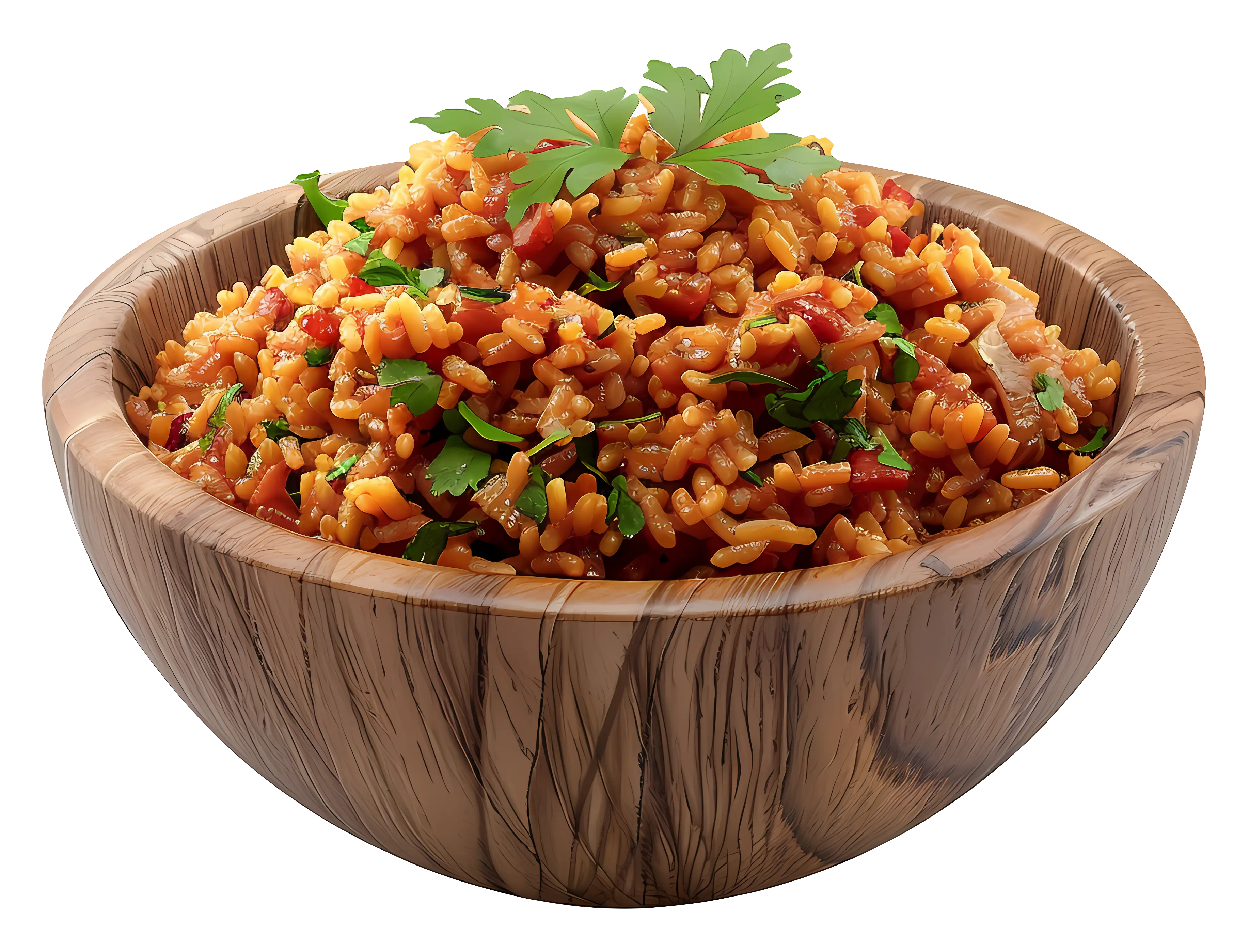 Delicious Bowl of Rice with Garnish