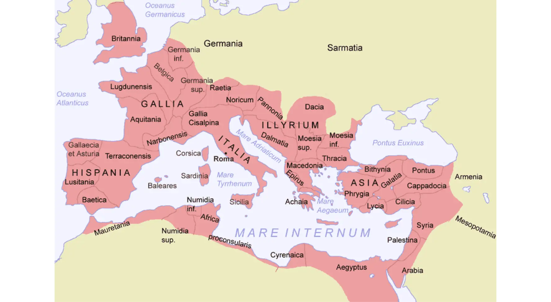 Map of the Roman Empire
