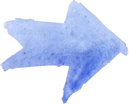 Blue Watercolor Arrow for Navigation