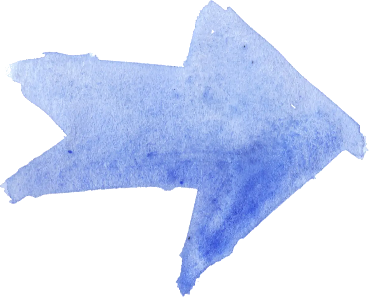 Blue Watercolor Arrow for Navigation