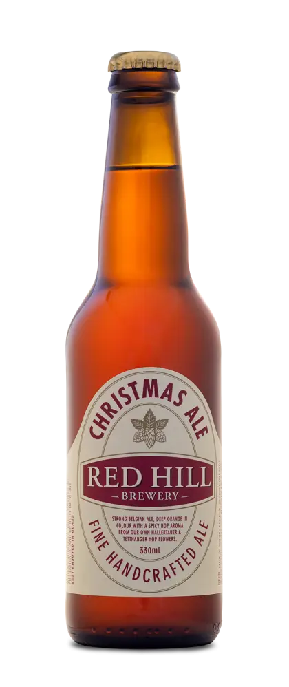 Christmas Ale Beer Bottle Illustration