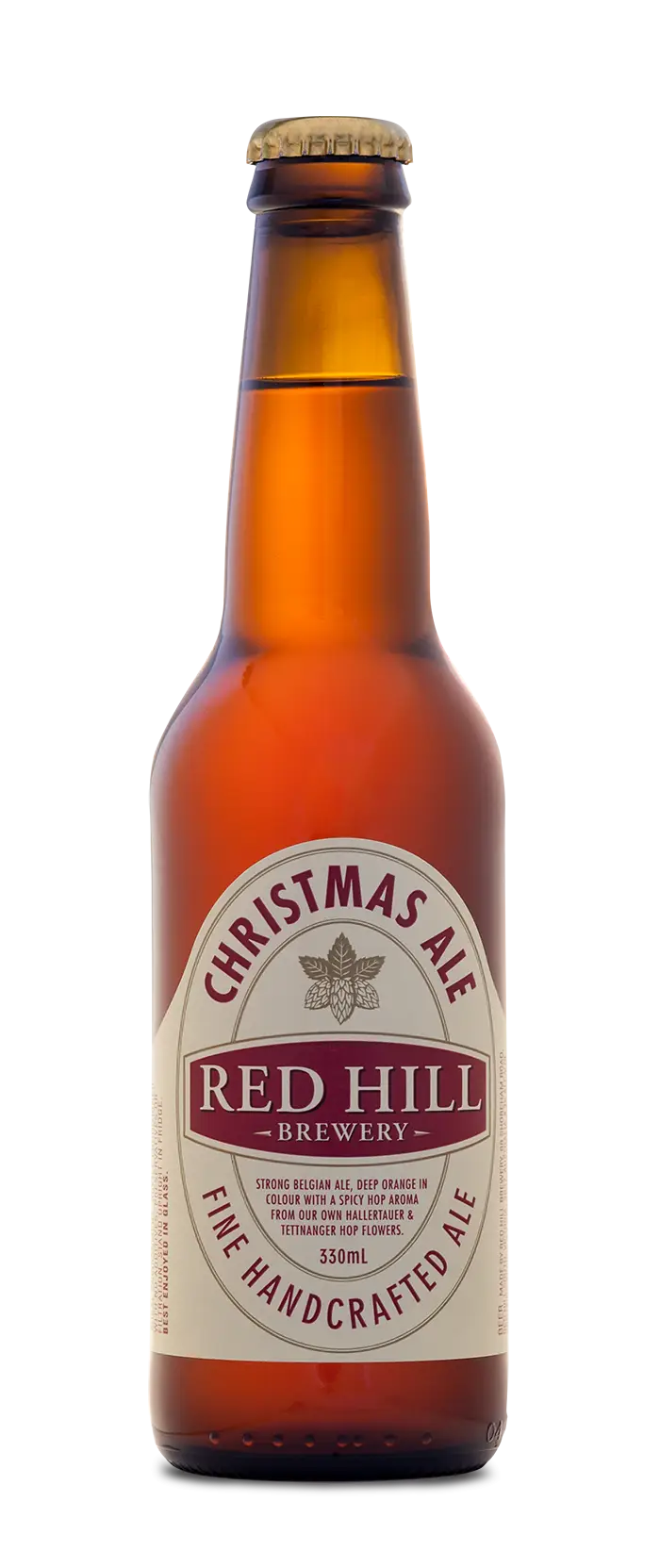 Christmas Ale Beer Bottle Illustration