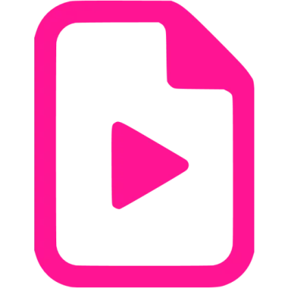 Pink Play Button File Icon