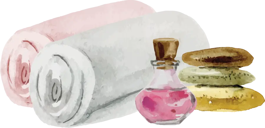 Spa Items Illustration