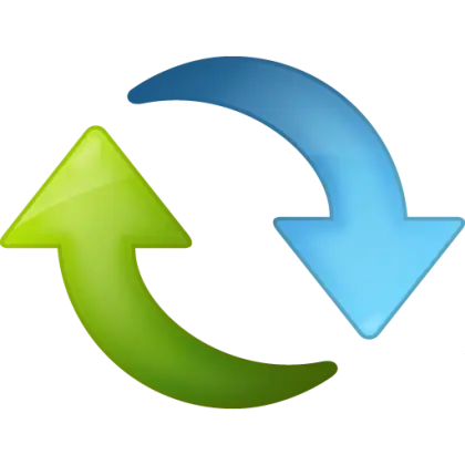 Green and Blue Circular Arrows