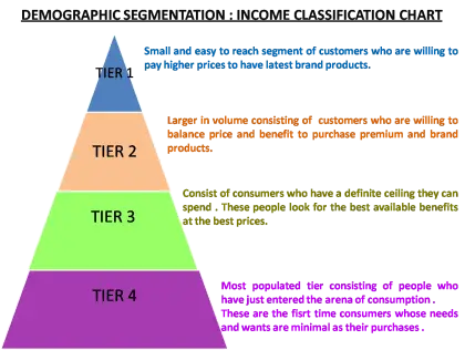 Demographic Segmentation Income Chart