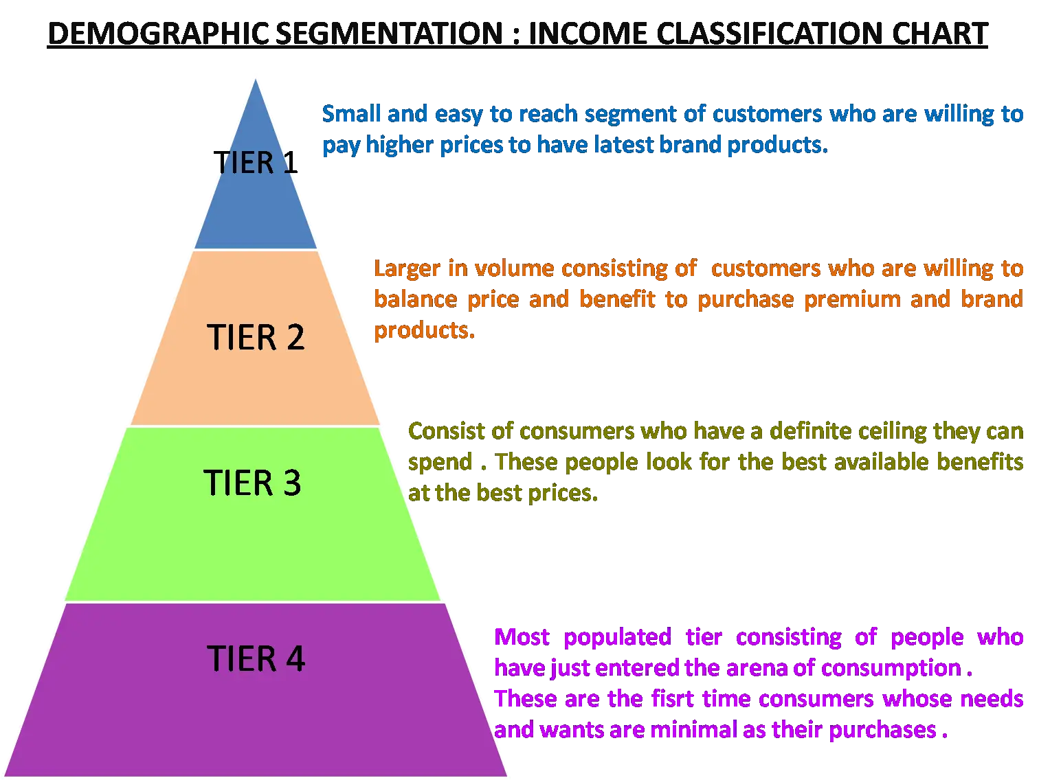Demographic Segmentation Income Chart