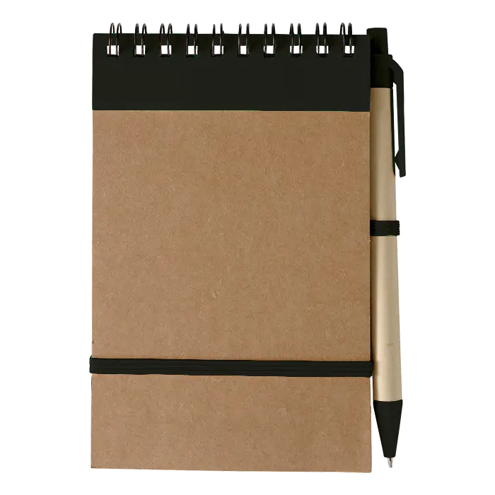 Brown Notebook with Pen