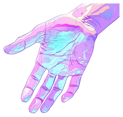 Colorful Artistic Hand Illustration