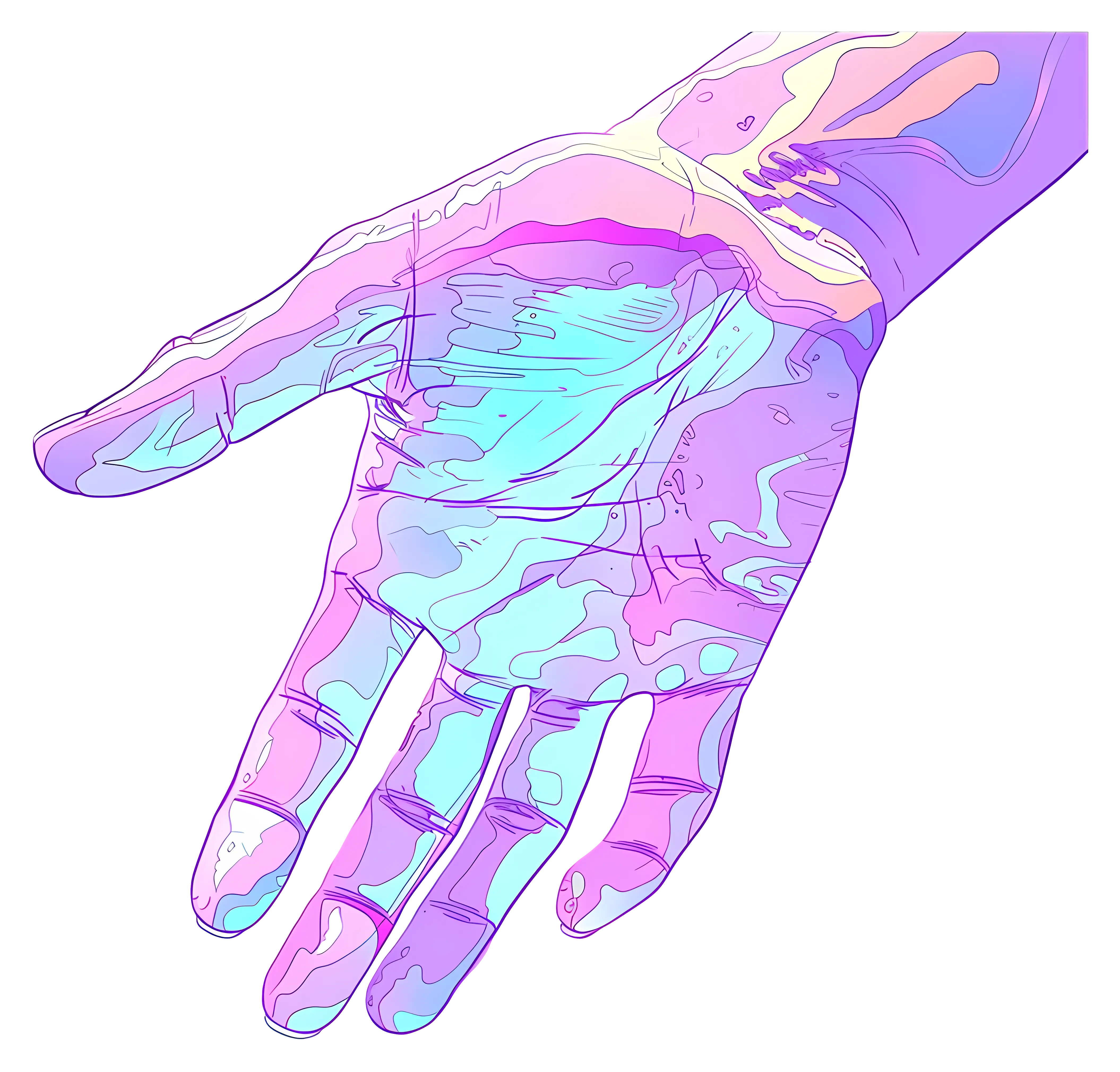 Colorful Artistic Hand Illustration
