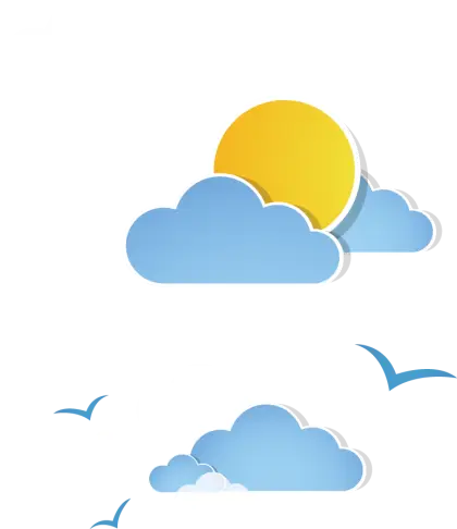 Sun and Clouds in the Sky