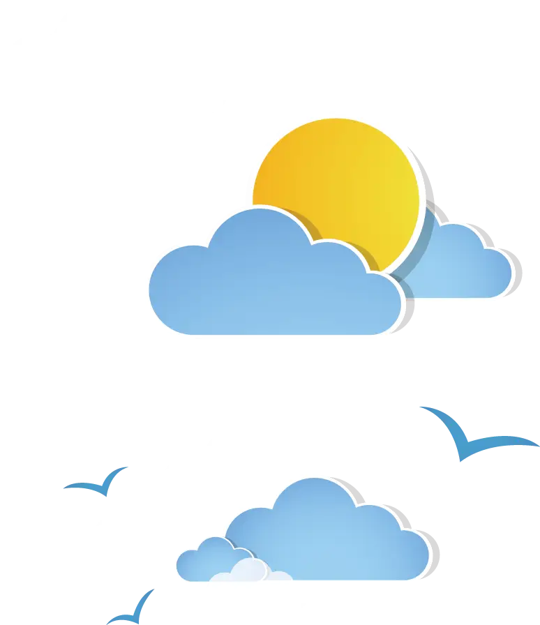 Sun and Clouds in the Sky