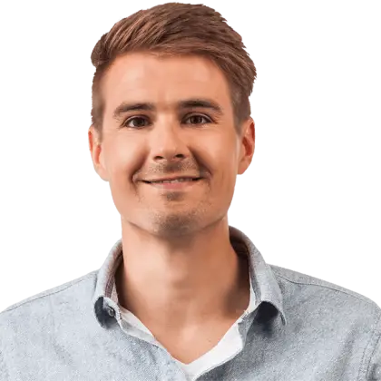 Man in Light Shirt Portrait