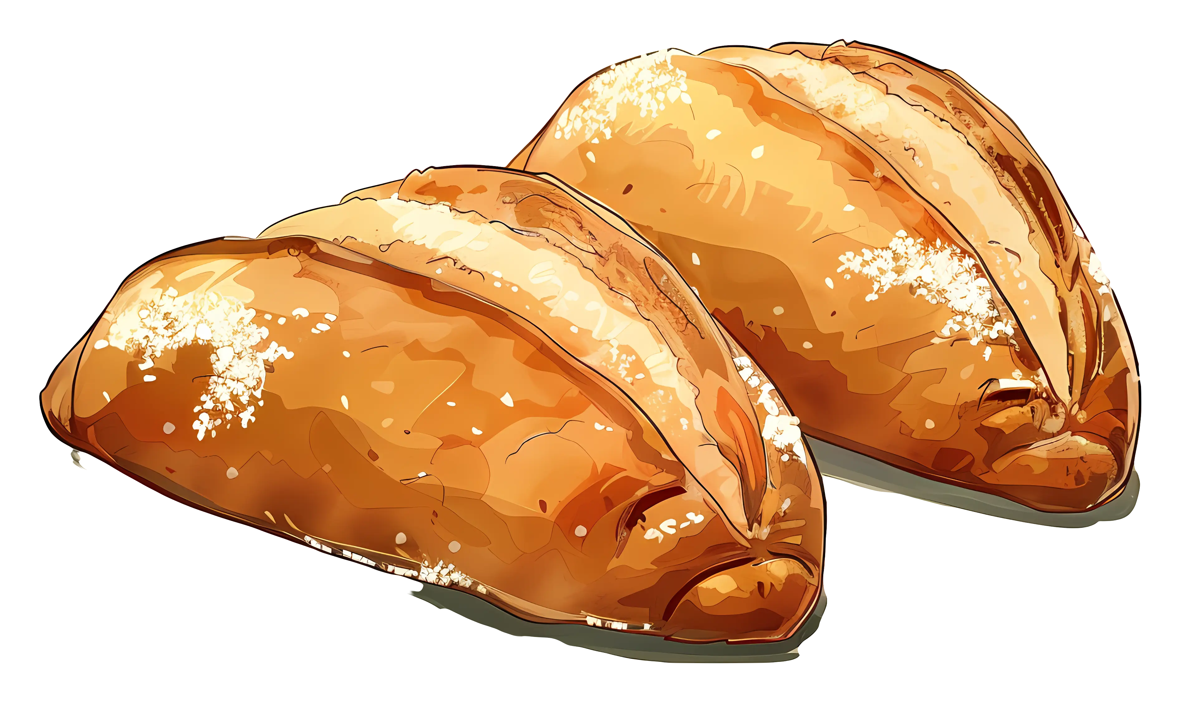 Stuffed Bread with Golden Crust
