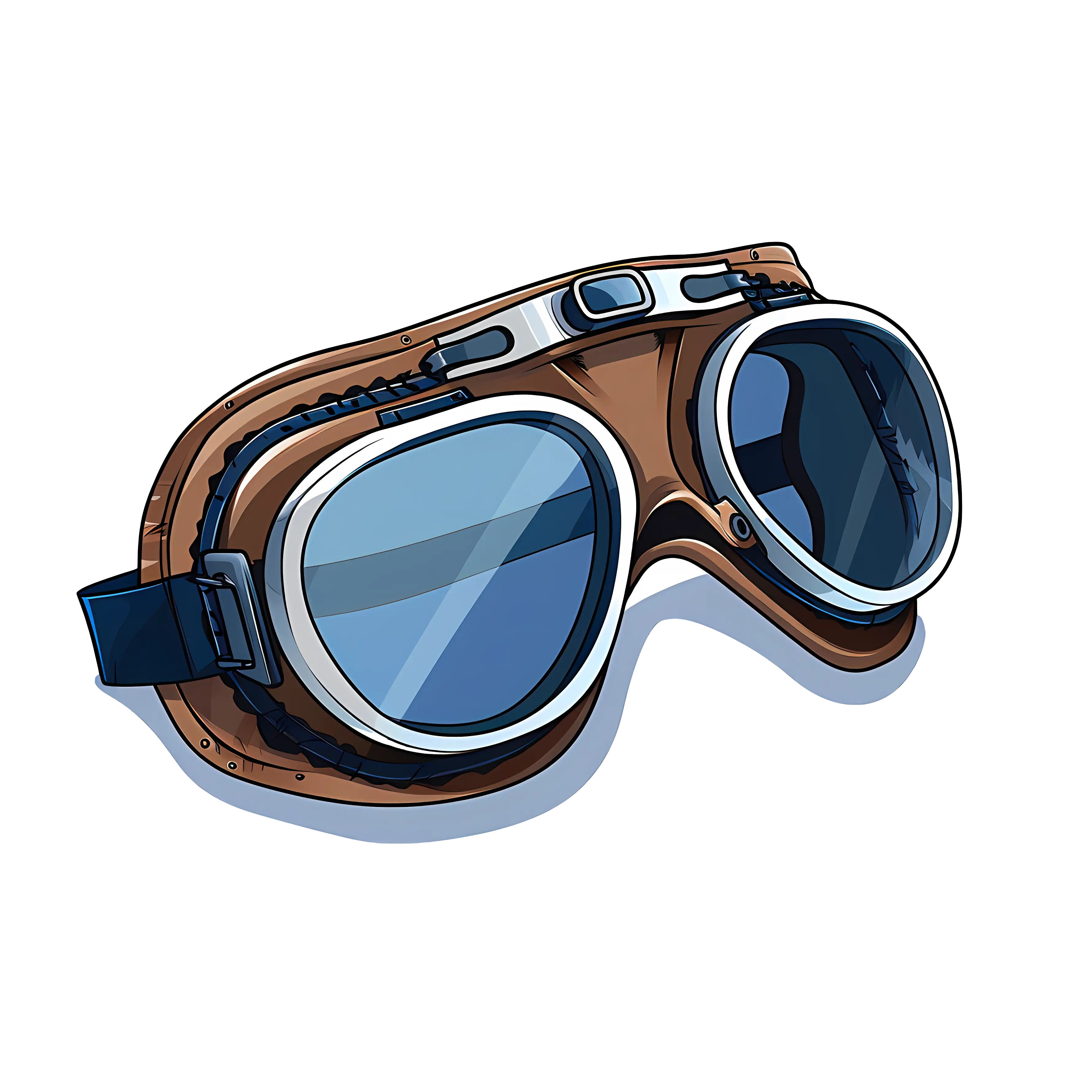 Aviator Goggles with a Stylish Retro Look