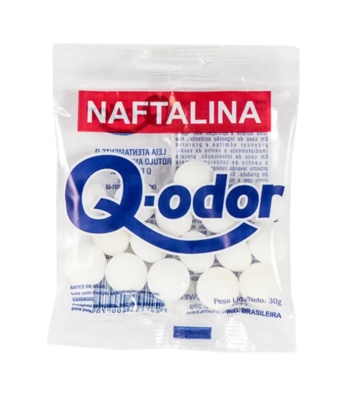 Q-odor Mothballs in Packaging