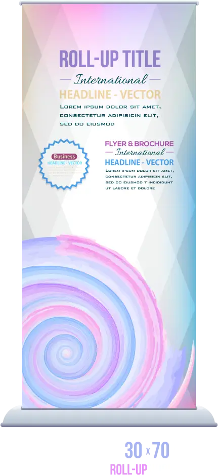 Colorful Roll-Up Banner Design