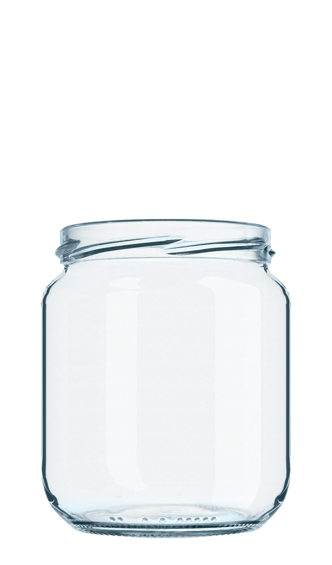 Transparent Empty Glass Jar
