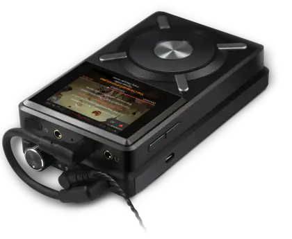 Black Portable Music Player with Screen