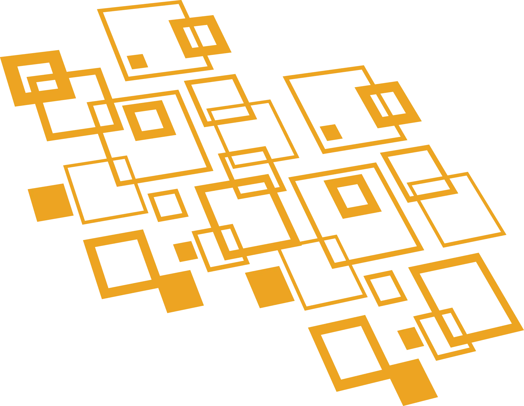 Abstract Yellow Squares