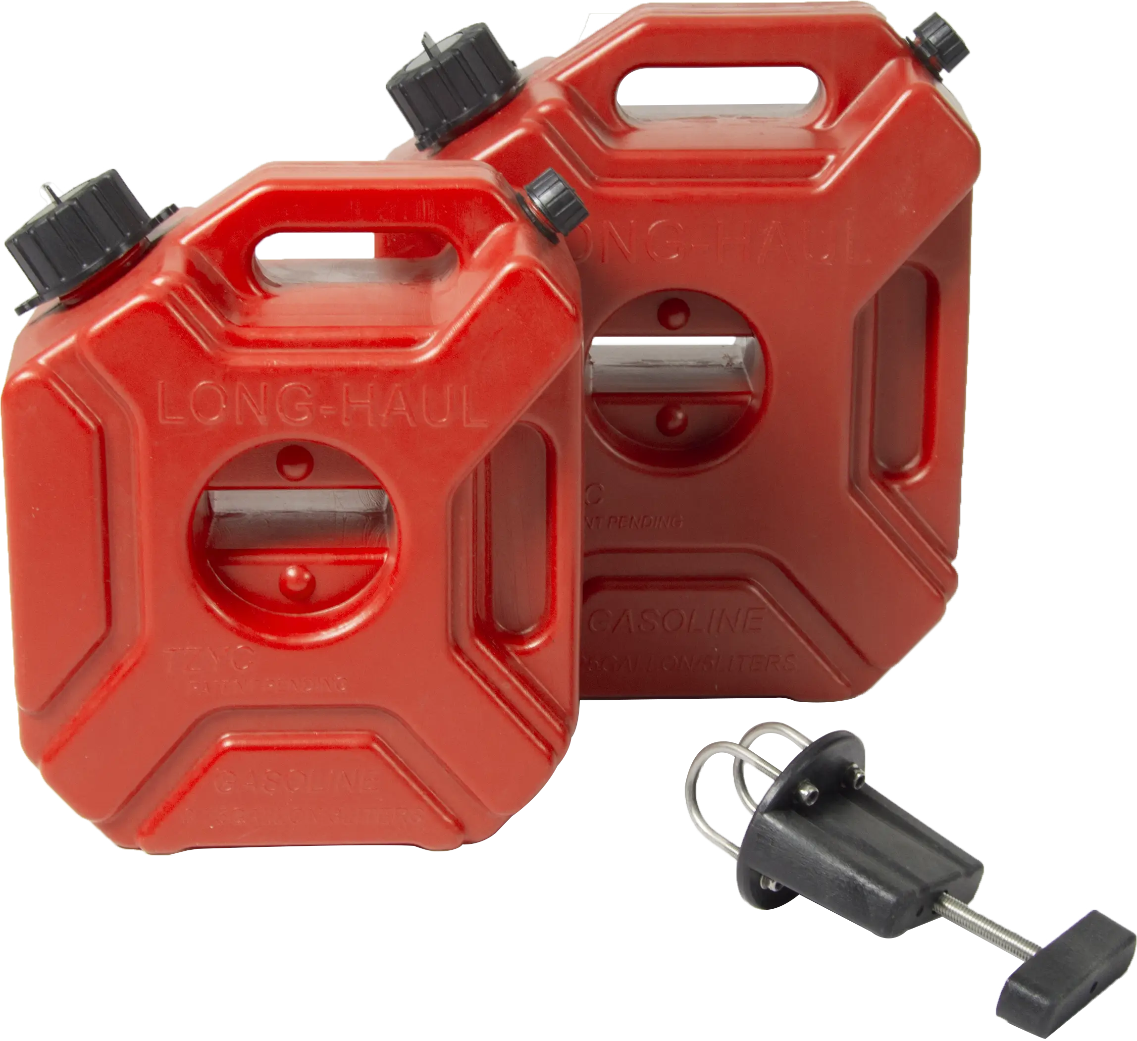 Red Fuel Cans with Spout