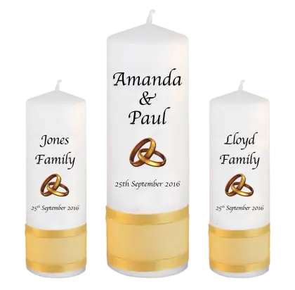 Personalized Wedding Candles for Special Ceremonies