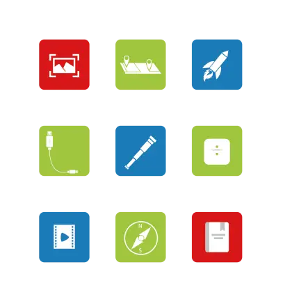 Colorful Technology and Navigation Icons